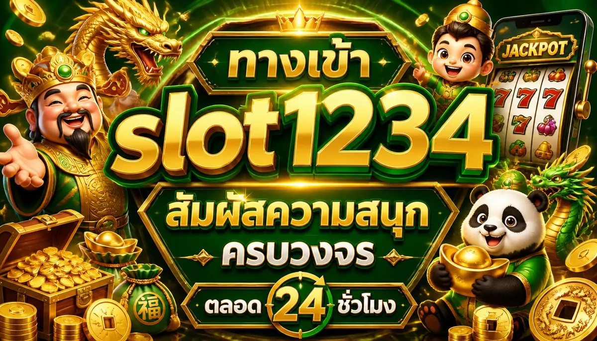 ทางเข้า slot1234 สัมผัสความสนุก ครบวงจร ตลอด 24 ชั่วโมง