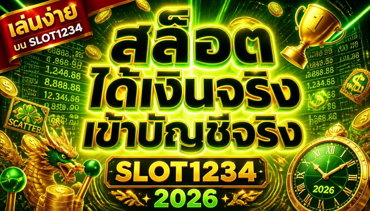 สล็อตได้เงินจริงเข้าบัญชีจริง เล่นคุ้มบน slot1234 2026