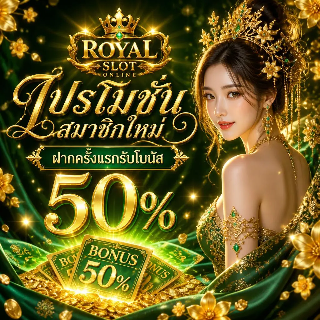 โปรโมชั่นสมาชิกใหม่ ฝากครั้งแรก รับโบนัส 50%