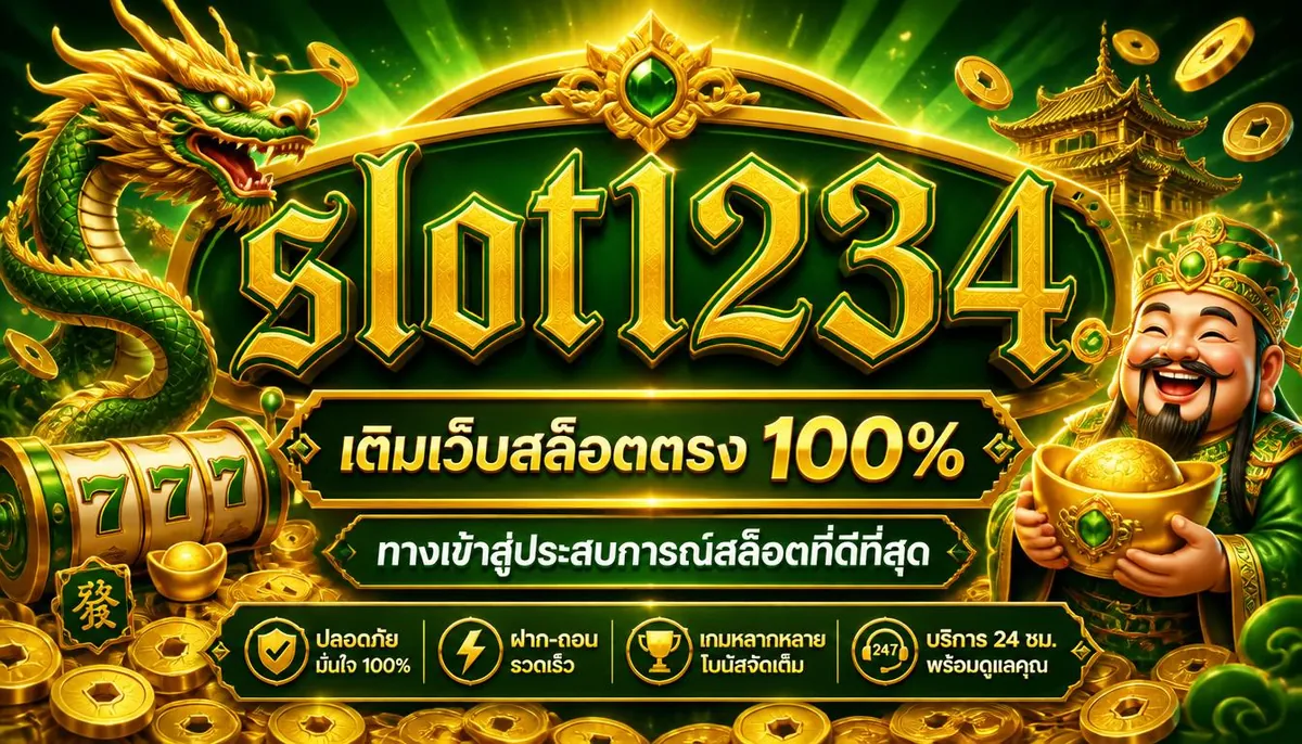 slot1234 เว็บสล็อตตรง 100% ทางเข้าสู่ประสบการณ์สล็อตที่ดีที่สุด